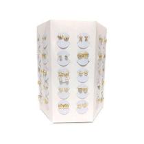 Atacado Kit 60 Pares Brincos Folheados A Ouro 18K Ou Prata Atacado Kit 60 Pares Brincos Folheados A Ouro 18K Ou Prata