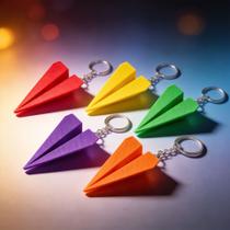Atacado Kit de Chaveiros Avião Estilo Origami Design Moderno, Criativo e Decorativo -