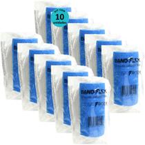 Atadura 10cm Azul Band-FlexAutoadesiva Para Animais Farex Kit Com 10