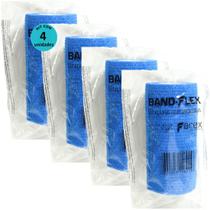 Atadura 10cm Azul Band-FlexAutoadesiva Para Animais Farex Kit Com 4