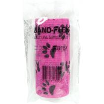 Atadura 10cm Rosa Com PatinhasBand-FlexAutoadesiva Para Animais Farex