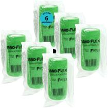 Atadura 10cm Verde Band-Flex Autoadesiva Para Animais Farex Kit Com 6