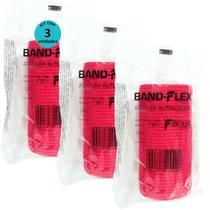 Atadura 10Cm Vermelha Band-Flex Autoadesiva Animais Farex