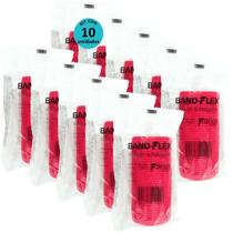 Atadura 10cm VermelhaBand-FlexAutoadesiva Para Animais Farex Kit Com 10