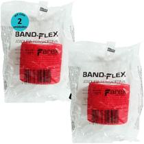 Atadura 5Cm Vermelha Band-Flex Autoadesiva Animais Farex Kit