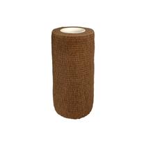 Atadura Bandagem Adesiva Flexível de Latex 10cm X 4.5m Marrom Hoppner