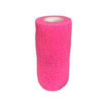 Atadura Bandagem Adesiva Flexível de Latex 10cm X 4.5m Rosa Hoppner