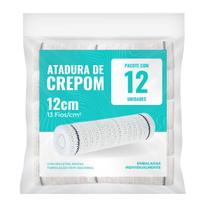 Atadura Crepom Faixa Bandagem Elástica 12cmx1.2m Kit 12 Un Atadura Crepom Faixa Bandagem Elástica 12cmx1.2m Kit 12 Un