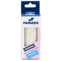 Atadura elástica 10cm x 1,30m Faixa Alta Compressão Bandagem Curativo Varizes úlceras Gaze Ortopedia Enfermagem Famara Atadura elástica 10cm x 1,30m Faixa Alta Compressão Bandagem Curativo Varizes úlceras Gaze Ortopedia Enfermagem Famara