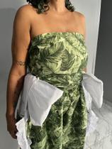 Atakan caboclo oxóssi estampado folhagens tecido forte umbanda candomblé Atakan caboclo oxóssi estampado folhagens tecido forte umbanda candomblé