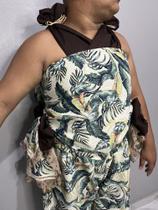 Atakan e dois laços de banda caboclo boiadeiro oxóssi folhagens tecido forte umbanda candomblé entidade