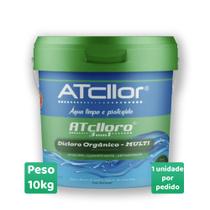 Atcllor 3 em 1 Limper Multi Ação Cloro Para Piscinas 10kg