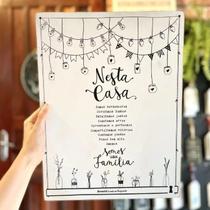 Atcus Box Regras da Casa 30x40 Bx326