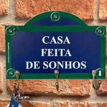 Atcus Porta Chaves Casa Feita de Sonhos Pc019 Atcus Porta Chaves Casa Feita de Sonhos Pc019