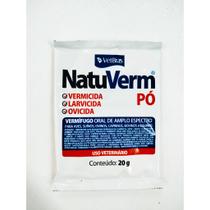 Até 10UN Natuverm Vermifugo em pó 20gr - Vetbras Até 10UN Natuverm Vermifugo em pó 20gr - Vetbras