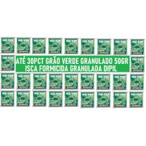 Até 30Pct 50gr Formicida Grão Verde - Isca Para Formigas Granulada