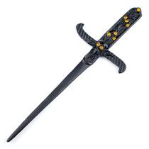 Athame Crânio Metal Tarot Negro 19 cm Pedra Dourada Athame Crânio Metal Tarot Negro 19 cm Pedra Dourada