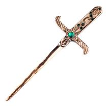 Athame em Metal Cobre Envelhecido 19 cm Pedra Verde Athame em Metal Cobre Envelhecido 19 cm Pedra Verde