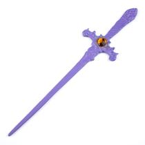 Athame em Metal Roxo com Pedra Amarela 15 cm