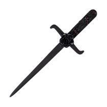 Athame Negro Metal Rosa Negra 16,50 cm Athame Negro Metal Rosa Negra 16,50 cm