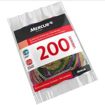 Atilho elastico Colorido 200un Mercur