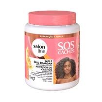 Ativador Cachos Mel e Óleo Argan Sos Cachos Salon Line 1kg