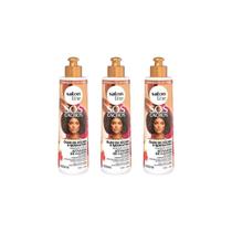 Ativador Cachos Salon Line 300Ml Sos Ricino E Queratina- 3Un