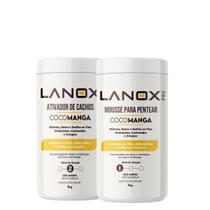 Ativador de Cachos 1Kg + Mousse 1kg Lanox CocoManga Trihair