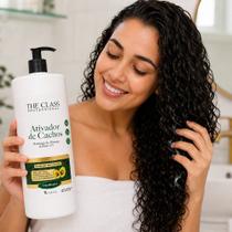 Ativador De Cachos Abacate 1 Litro Creme Pentear Finalizador Cabelo Cacheado Crespo Definição Hidratação
