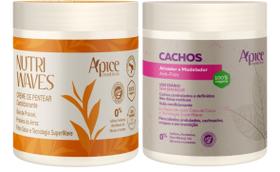 Ativador De Cachos + Creme De Pentear Nutri Waves Apse Apice Ativador De Cachos + Creme De Pentear Nutri Waves Apse Apice