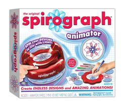 Atividade artesanal clássica do Spirograph Animator para maiores de 8 anos
