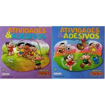 Atividades & Adesivos Turma Da Mônica Brincando De Folclore Kit C/2 Livros