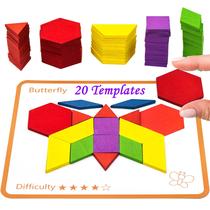 Atividades para pacientes com demência: jogo de quebra-cabeça Wooden Tangrams