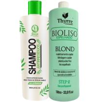 Ativo Progressiva Selagem Orgânica Thyrre Bioliso 1000ml + Shampoo Antirresíduos Juca 1000ml
