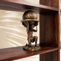 Atlas Atlante Titã mitologia Grega Estátua Resina 22cm