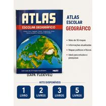 Atlas Escolar Geográfico Livro Educativo Mapas Geografia Escolar Atlas Escolar Geográfico Livro Educativo Mapas Geografia Escolar
