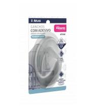 Atlas Gancho Adesivo 1pc 2,0kg Oval Transp