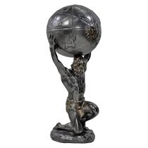Atlas Imagem Deus Grego Estátua Luxo Decor Chumbo e Dourado