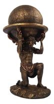 Atlas Titã Grego Estatueta Enfeite Decorativo Resina 22cm