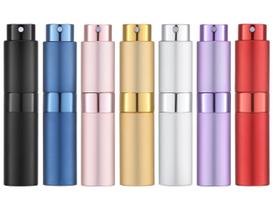 Atomizador de perfume Tekson 8 mL, recarregável de viagem, 7 unidades (sete cores)