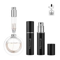 Atomizador de perfume Travalo ESSENTI BLACK Recarregável 5mL Atomizador de perfume Travalo ESSENTI BLACK Recarregável 5mL