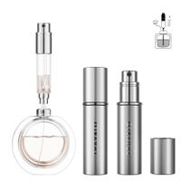 Atomizador de perfume Travalo ESSENTI SILVER 5mL para mulheres e homens Atomizador de perfume Travalo ESSENTI SILVER 5mL para mulheres e homens