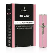 Atomizador de perfume Travalo Milano U-Change System 5 mL rosa perfeito Atomizador de perfume Travalo Milano U-Change System 5 mL rosa perfeito