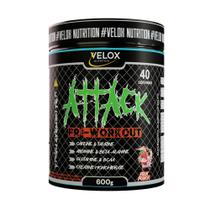 ATTACK Pré-Treino 600GR Velox Nutrition ATTACK Pré-Treino 600GR Velox Nutrition