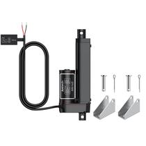 Atuador linear Justech 12V 100mm 1000N com suportes 225 libras