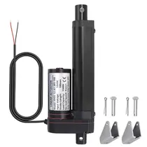 Atuador linear Justech 12V 1500N 100mm com suporte de montagem