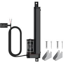 Atuador linear Justech 12V 1500N 200mm com suportes IP65