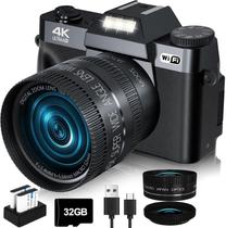 Atualização da câmera digital VJIANGER 2024 56MP 4K para fotografia Atualização da câmera digital VJIANGER 2024 56MP 4K para fotografia