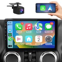 Atualização estéreo de rádio de carro AWESAFE 2GB+64GB com CarPlay para Jeep Wrangler JK 2007-2018 Dodge Ram 1500 2500 2009-2012