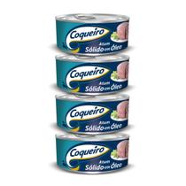 Atum Coqueiro Sólido em Óleo 170g Kit com 4 Latas
